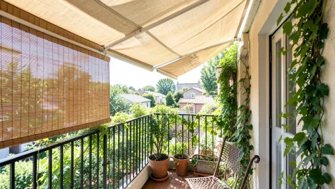 Czym osłonić balkon przed słońcem