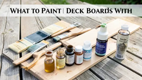 Czym pomalować deski tarasowe