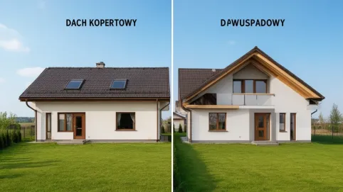 czym różni się dach kopertowy od dachu dwuspadowego