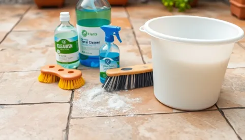 Czym umyć płytki na tarasie