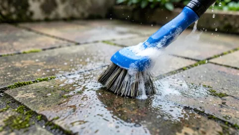 Czym wyczyścić płyty tarasowe