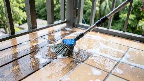czyszczenie balkonu