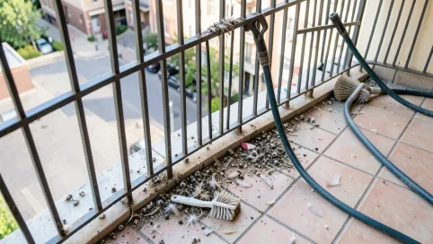 Czyszczenie Balkonu Po Gołębiach