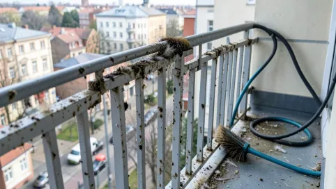 Czyszczenie balkonu po gołębiach Katowice