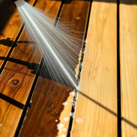 Czyszczenie deski tarasowej