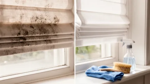 czyszczenie rolet rzymskich