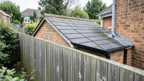 Dach dwuspadowy na granicy działki