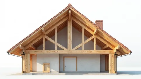 dach dwuspadowy przekrój