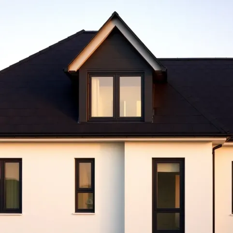 Dach i okna antracyt jaka elewacja