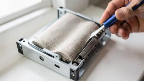 Demontaż rolety w kasecie