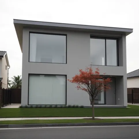 Dom piętrowy z płaskim dachem do 100m2