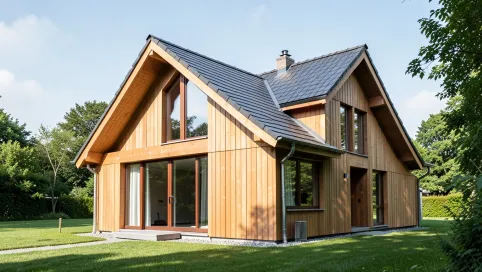 Dom z dachem jednospadowym 70m2