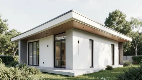 dom z płaskim dachem 70m2