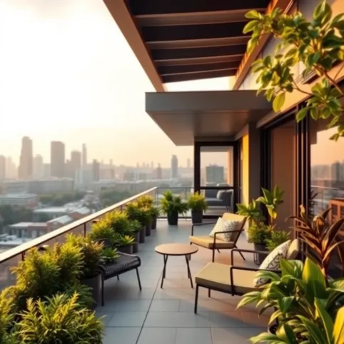 Dom z tarasem na dachu projekt