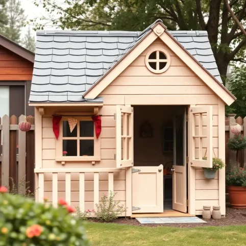 Domek z tarasem dla dzieci