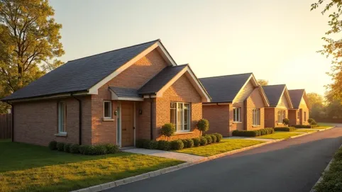 domy parterowe z dachem dwuspadowym