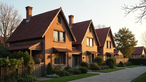 domy piętrowe z dachem dwuspadowym