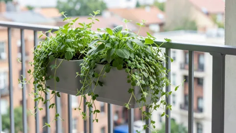 Doniczki na balkon na balustradę