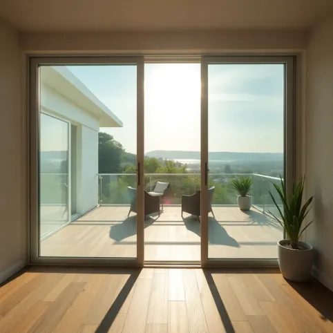 Drzwi przesuwne z pleksi na taras