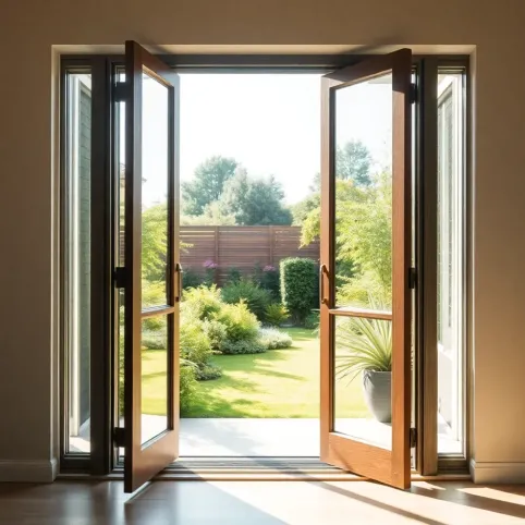 drzwi tarasowe otwierane na zewnątrz