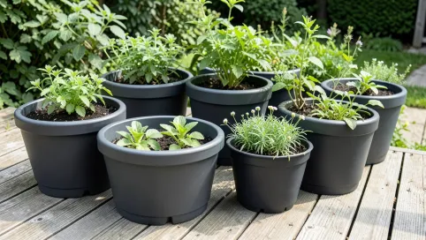 Duże donice plastikowe na taras