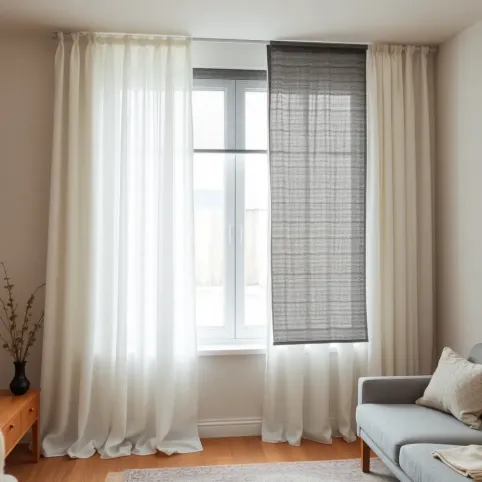 Firany rolety do salonu