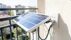 Fotowoltaika na balkonie do gniazdka