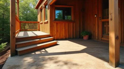 Ganek drewniany cena