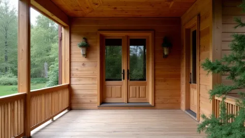 Ganek drewniany cena Zielona Góra