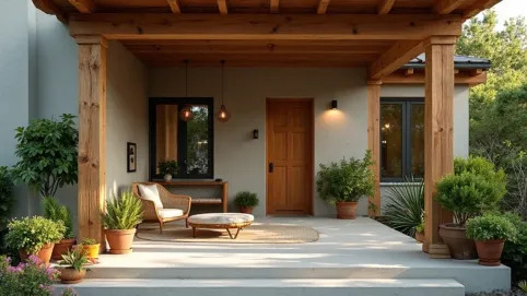 ganek w domu aranżacje