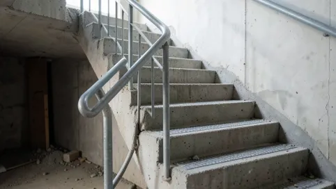 Gotowe schody do piwnicy betonowe