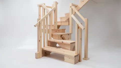 Gotowe schody drewniane do samodzielnego montażu