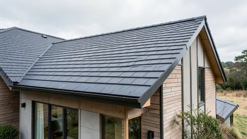 Grafitowy dach jaka elewacja