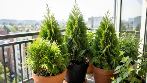 Iglaki na balkon całoroczne