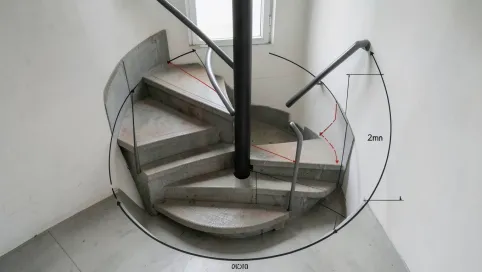 Ile potrzeba miejsca na schody spiralne