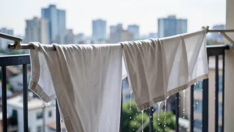 Ile schnie pranie na balkonie