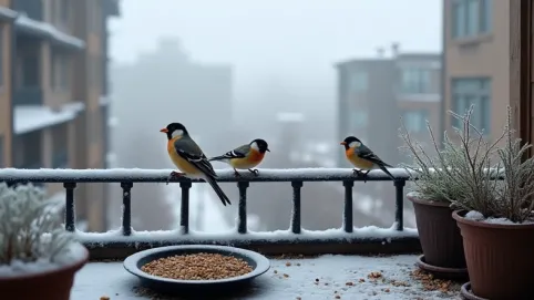 Jak dokarmiać ptaki na balkonie