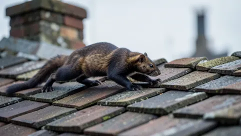Jak kuna wchodzi na dach