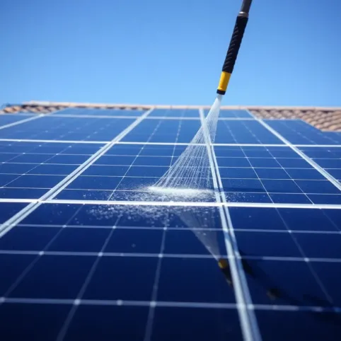 Jak myć panele fotowoltaiczne na dachu