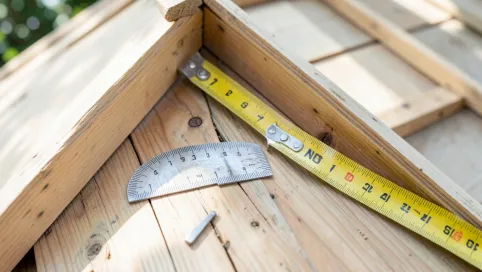 Jak obliczyć kąt nachylenia dachu jednospadowego