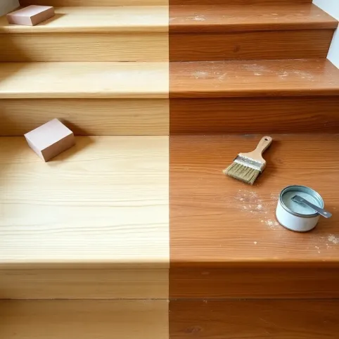 jak odnowić drewniane schody