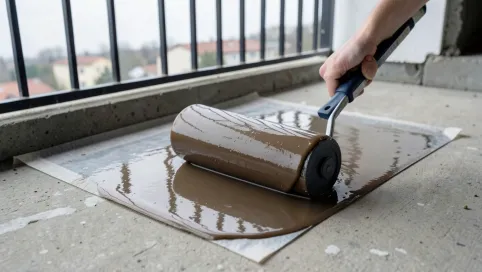 Jak położyć folię w płynie na balkon