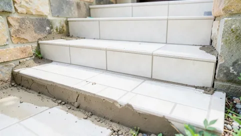 jak położyć płytki na schodach na zewnątrz