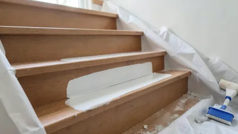 jak pomalować drewniane schody