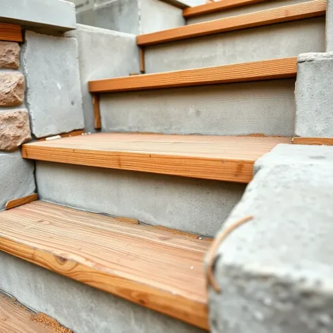 Jak samemu zrobić stopnie drewniane na schodach betonowych