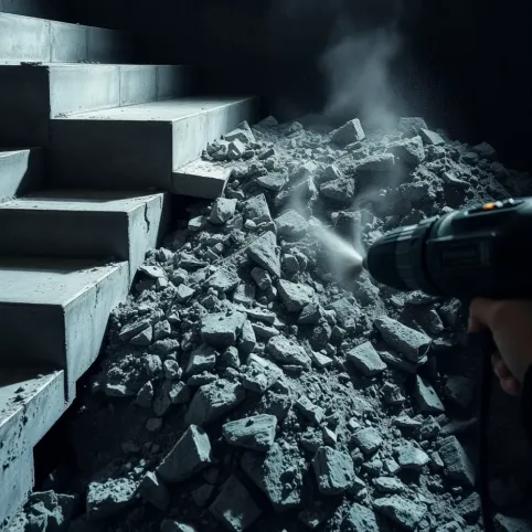 Jak skuć schody betonowe