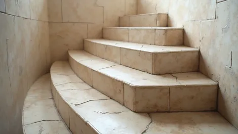 jak układać płytki na schodach zabiegowych