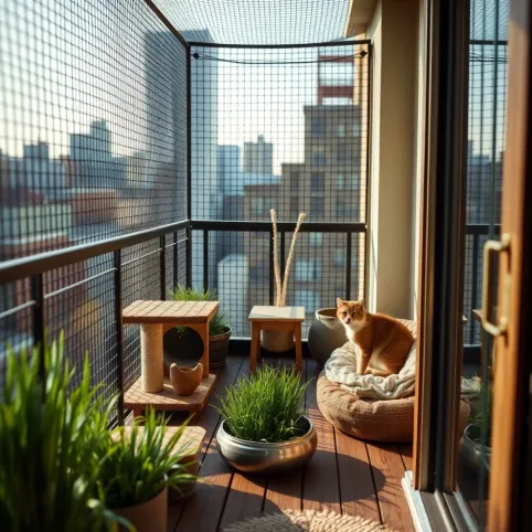 Jak urządzić balkon dla kota