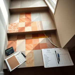 Jak wycenić płytki na schodach