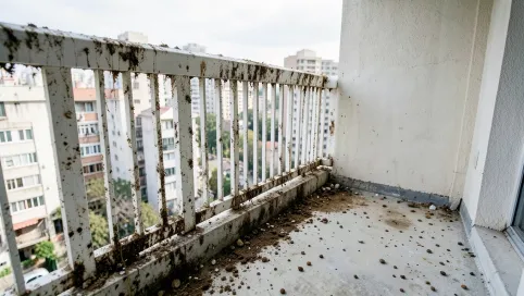 Jak wyczyscic balkon z odchodów gołębi